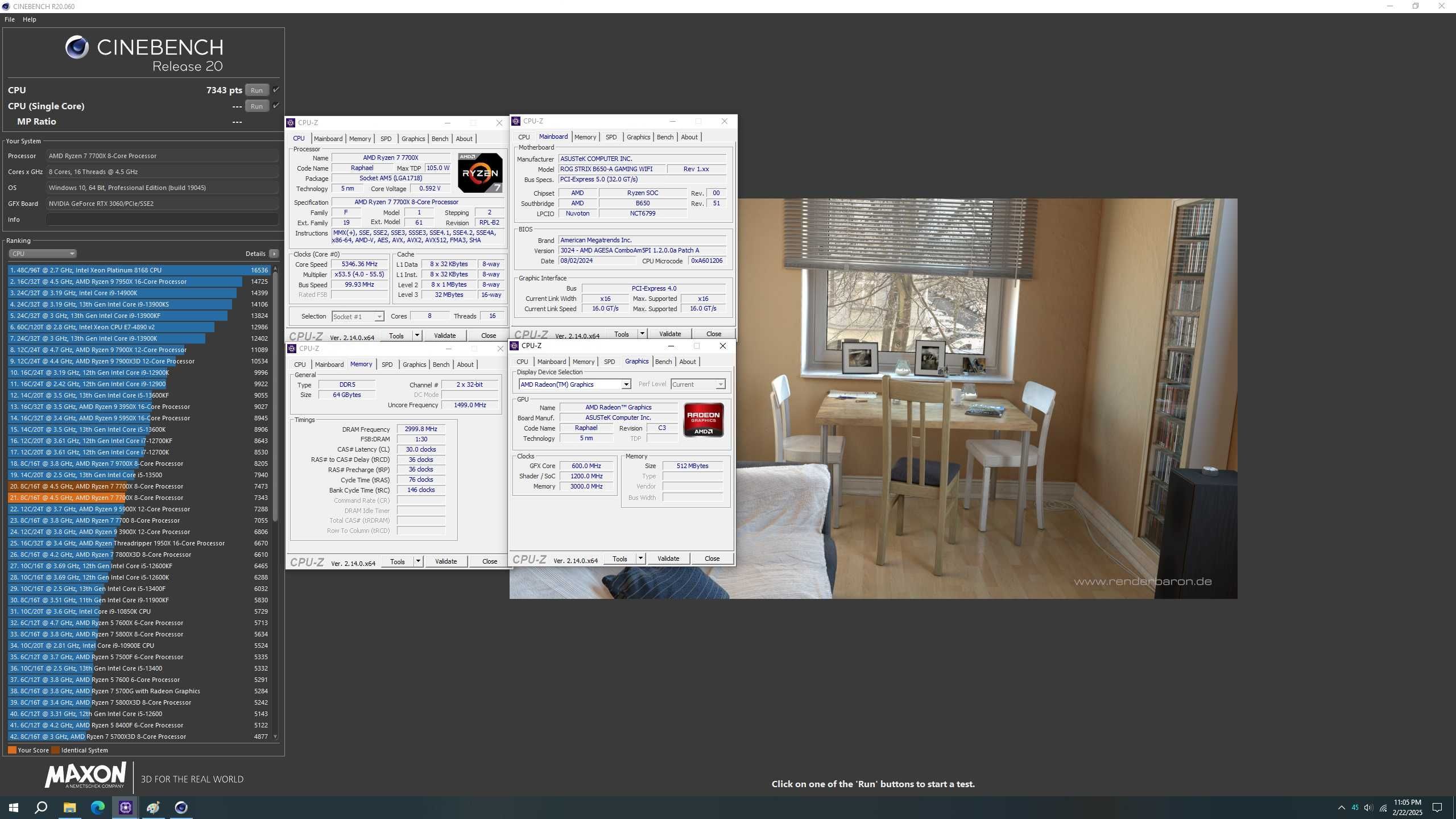 АМD Ryzen 7 7700X + ASUS Rog Strix B650-A Wi-Fi