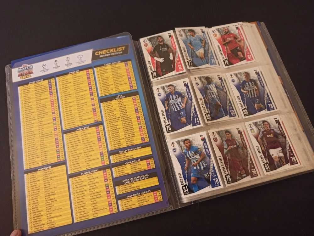 Album Topps Match Attax UCL 2024 Extra + 15 subseturi complete