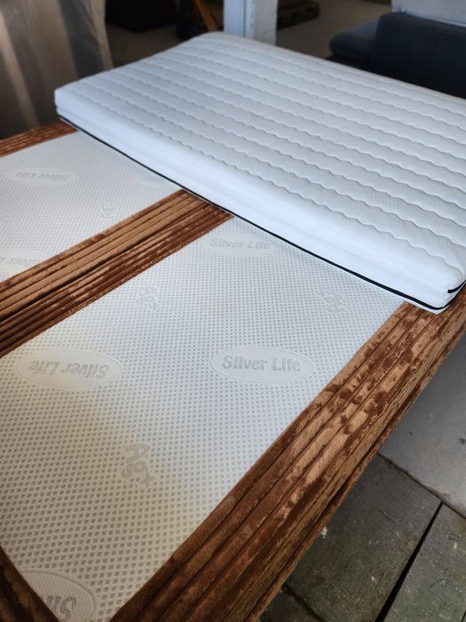 NOU Pat dormitor boxspring 180/200cm, gri închis, catifea