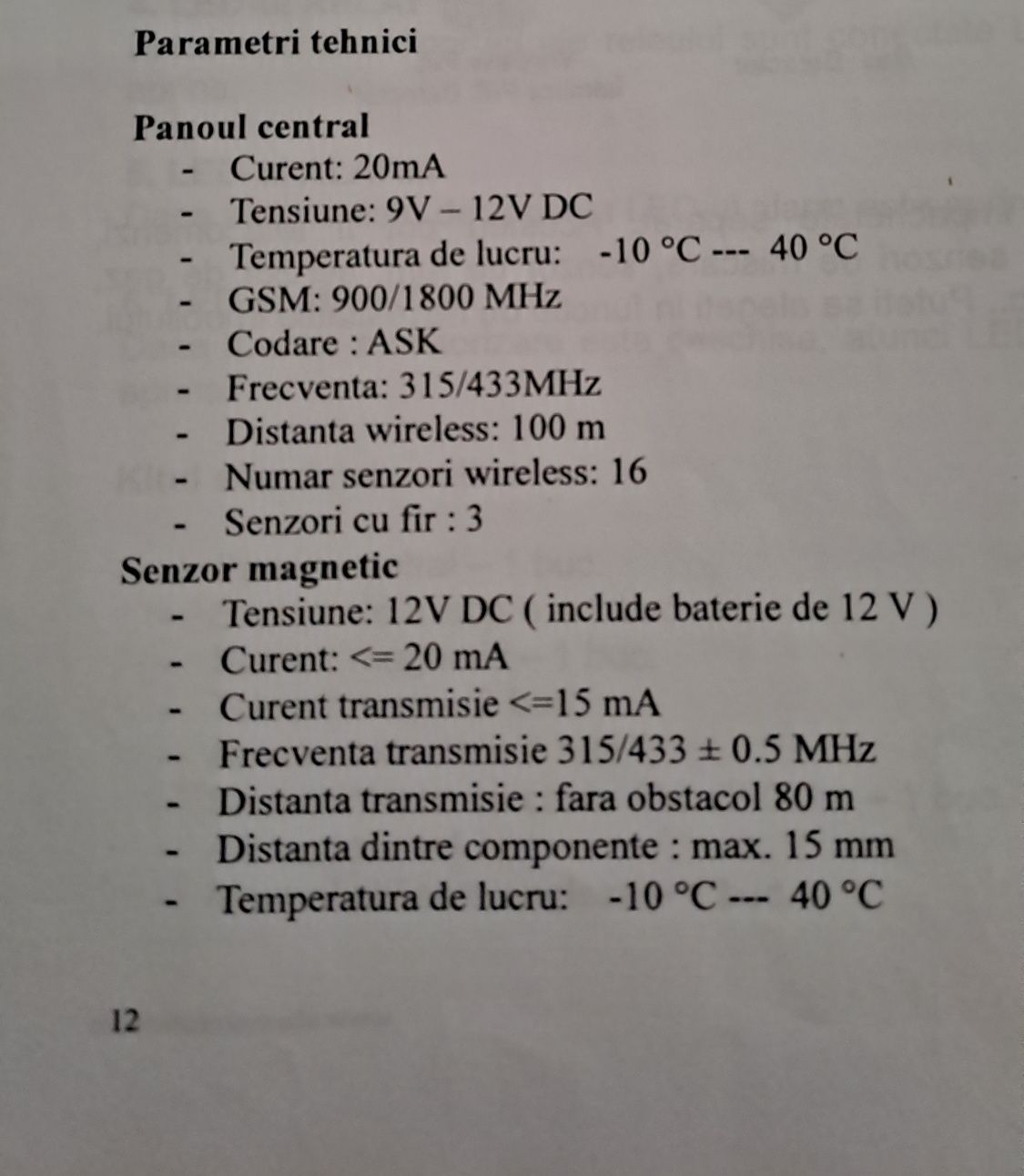 Sistem de alarma antiefractie