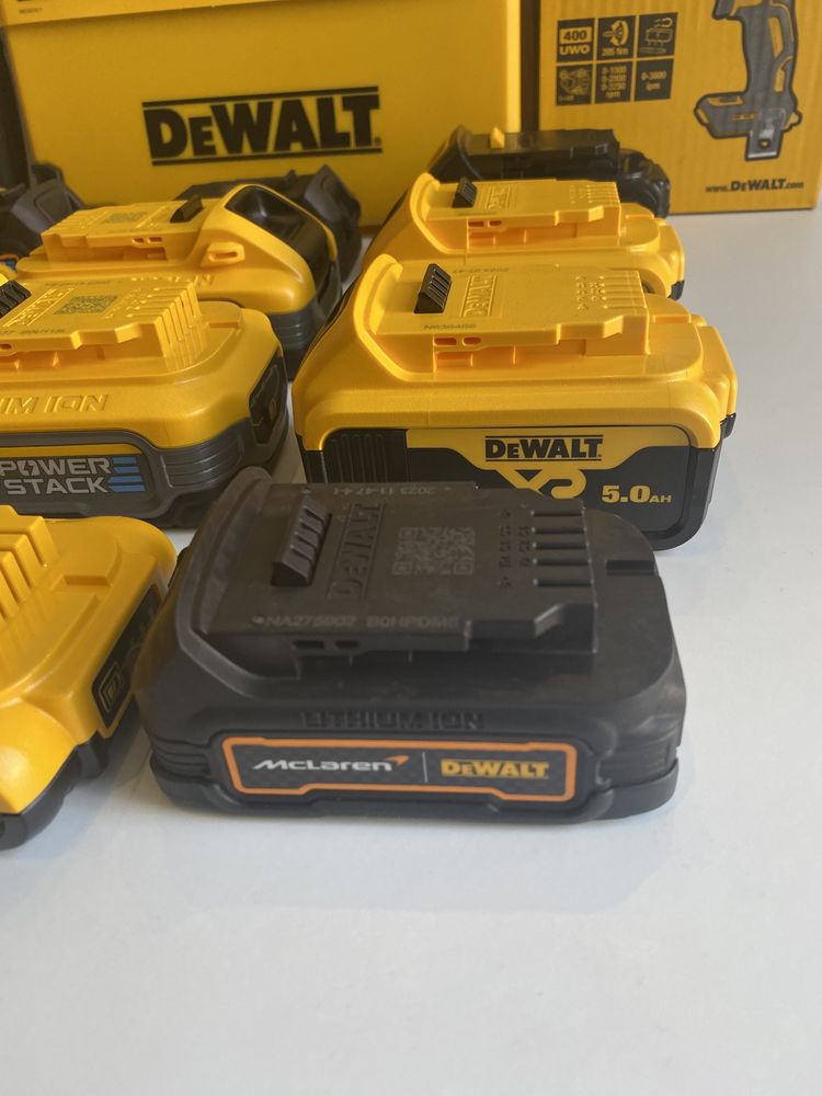 Батерии DeWALT 12V / 18V / 54V - XR / FlexVolt / PowerStack  - 2023Г