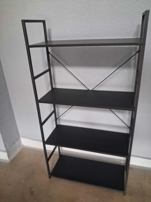 Etajera 4 rafturi culoare neagra