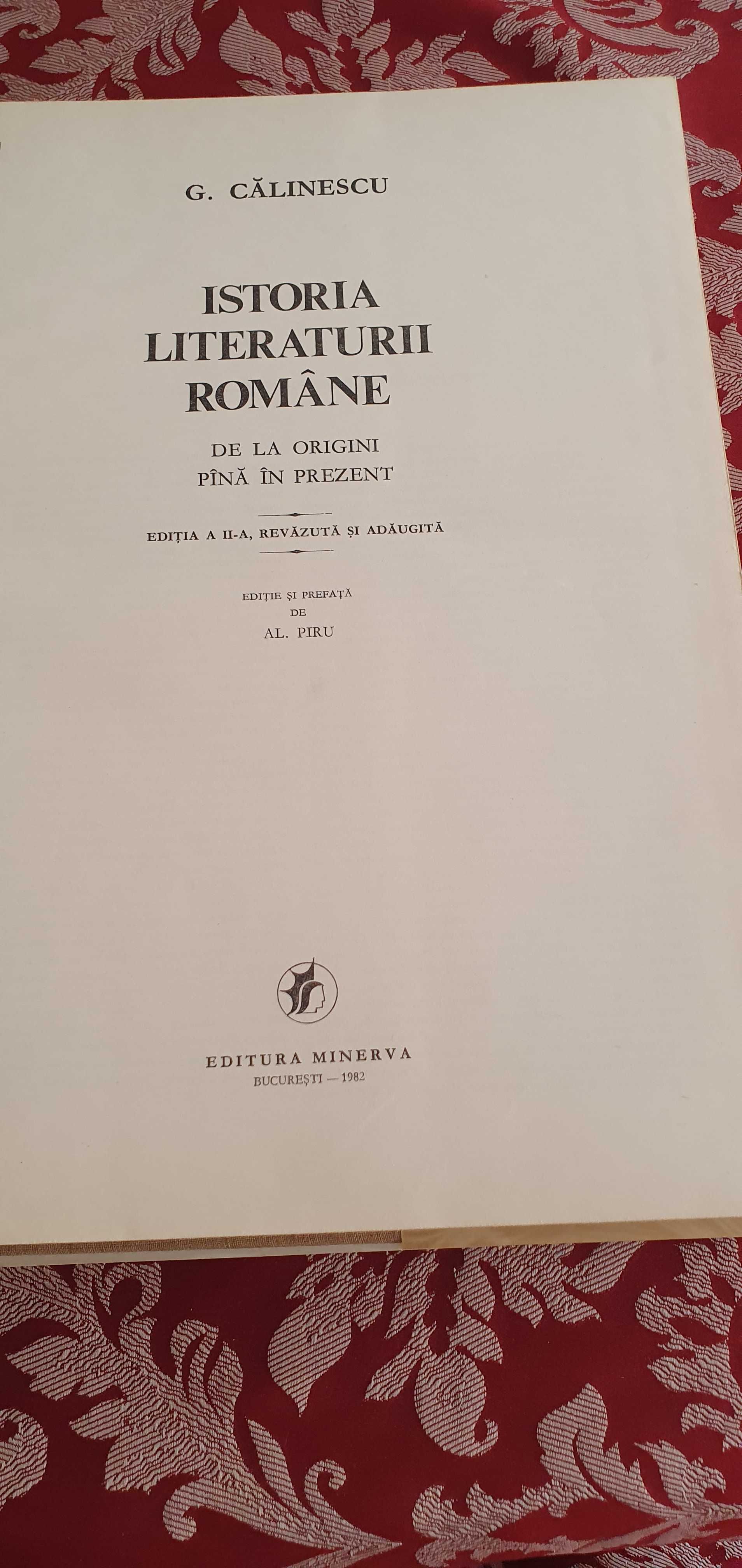 Vand  2 carti  OMAGIU si Istoria Literaturii Romane