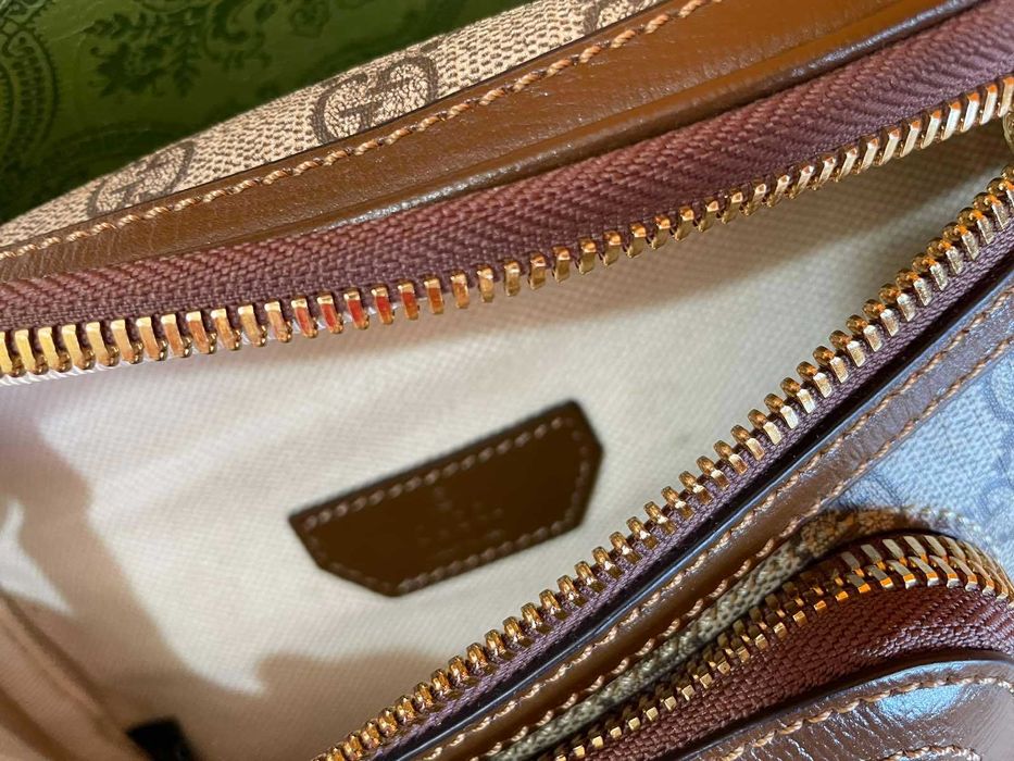 Чантичка за кръст Гучи Оригинална Supreme Кожа Колан Gucci Belt Bag