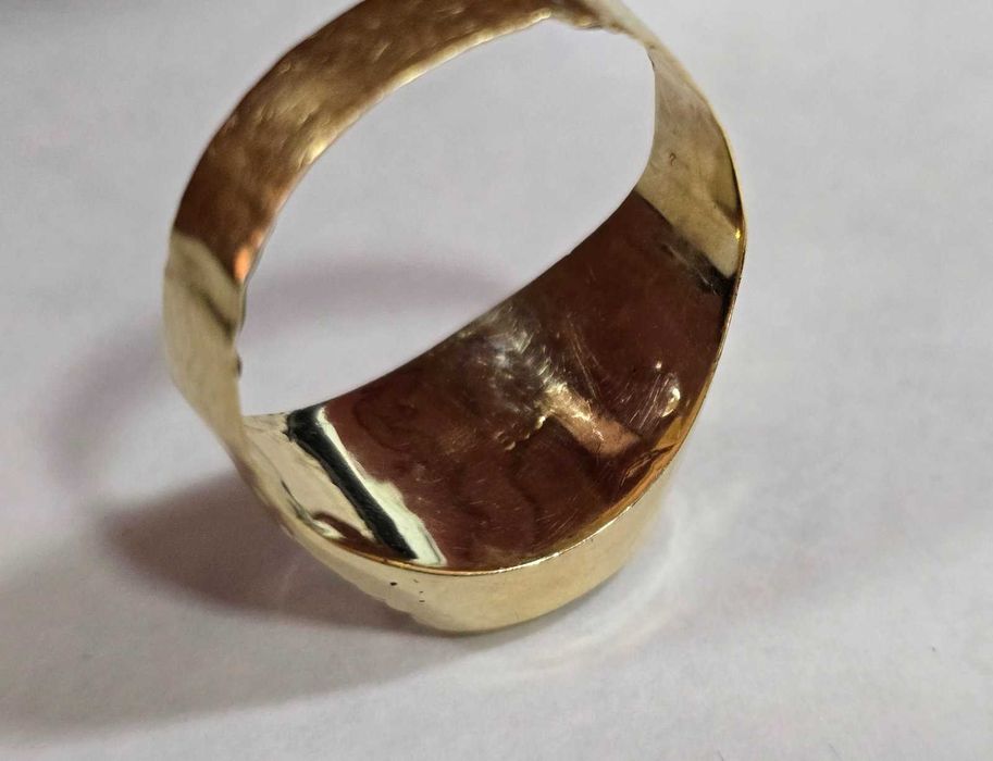 Златен мъжки пръстен 14 карата BMW