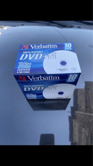 Vand cd dvd rew raw in carcasa slim printabile la imprimanta verbatim