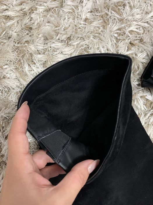 Cizme lungi, piele intoarsa