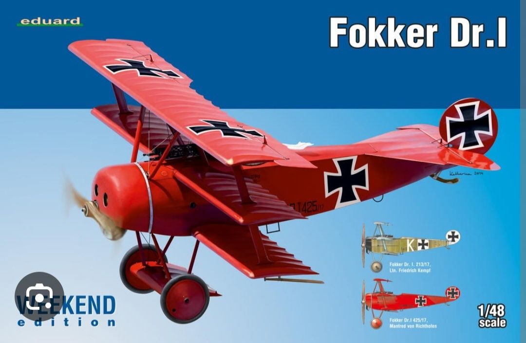 Machetă avion Revell scara 1 72 WW1 Fokker Dr.1 Triplane Red Baron
