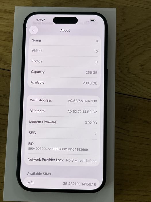 Бартер  iPhone 15 pro 256gb black 90%