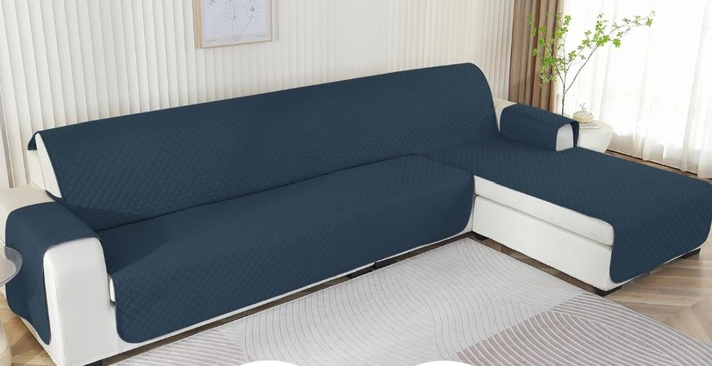 husă canapea impermeabila reversibilă, dreapta/stânga, în formă de L