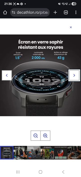 Ceas inteligent GPS Amazfit Balance 2