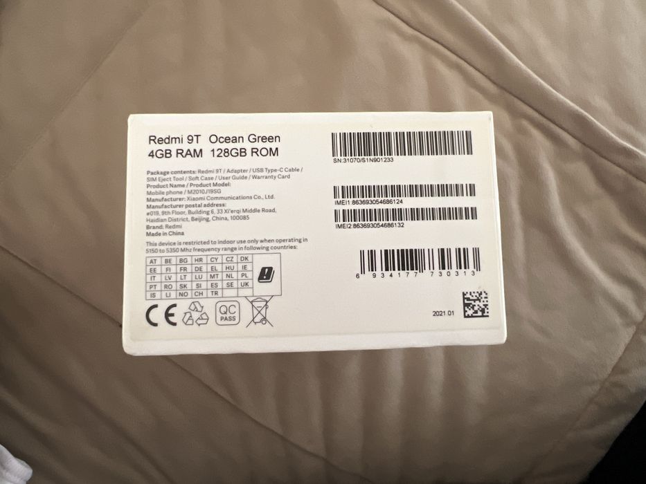 Redmi 9T Ocean Green 128GB -телефон
