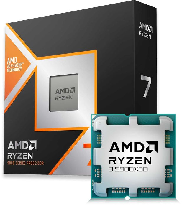 Новый Процессор AMD Ryzen 9900X3D. Сокет AM5. Запечатанный Box из США.
