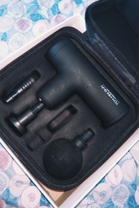 Массажный пистолет Massage Gun SK-328 (новый, с насадками)