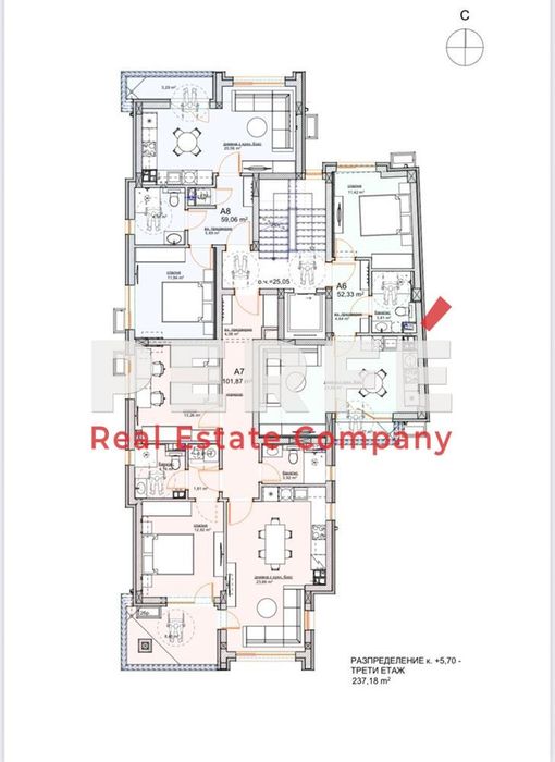 3-стаен в Бургас-Сарафово площ 124 цена 173600