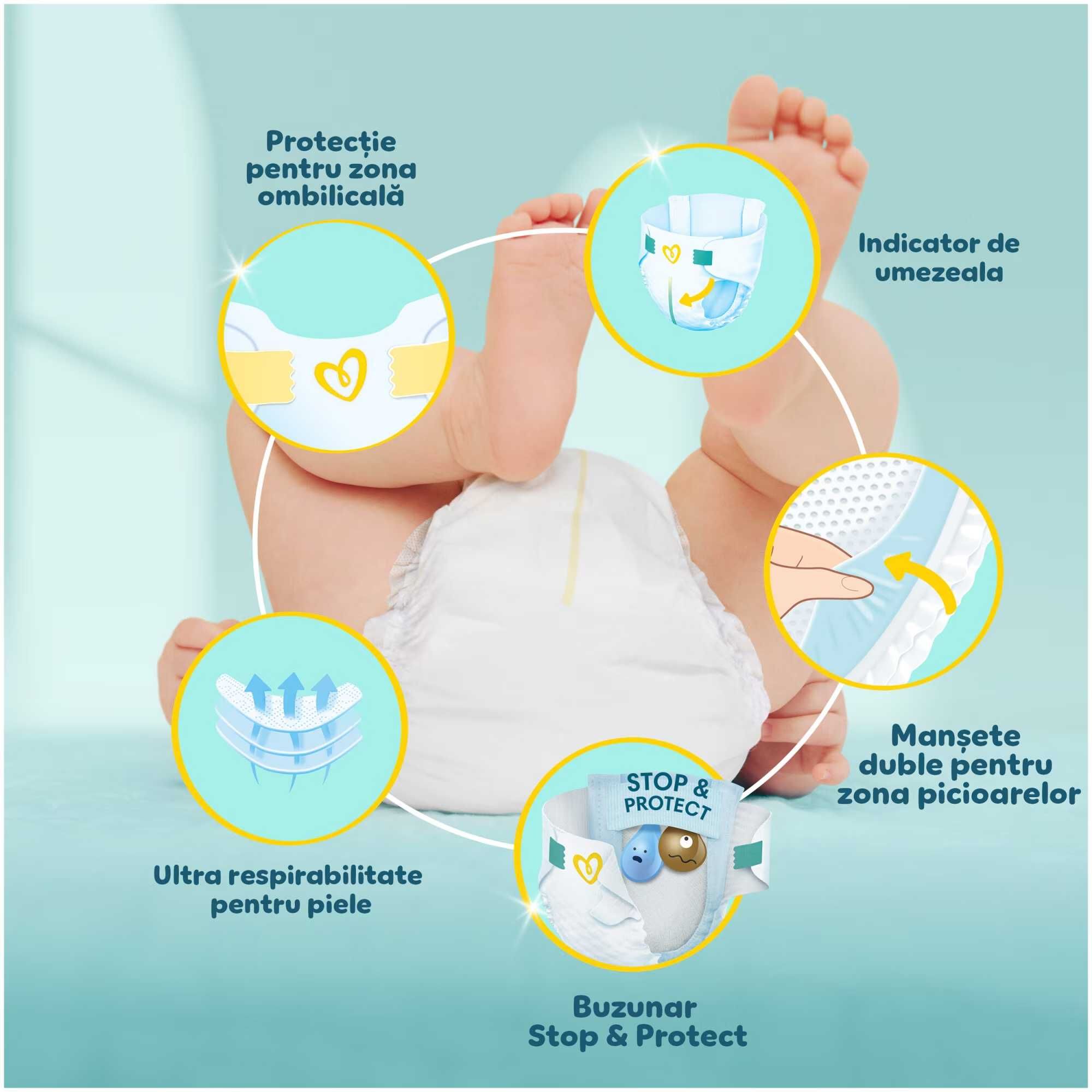 Пакет пелени Pampers Premium Care, размер 2, 2-4 кг, 56бр
