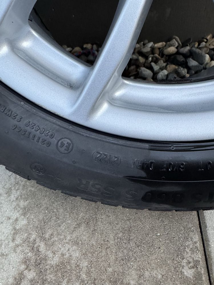 Roti jante 16” aliaj originale BMW iarna Continentsl TS 860 SSR