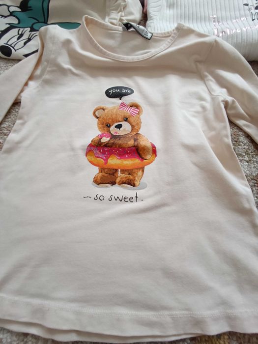 17 броя Памучни блузки за момиче -110 р-р