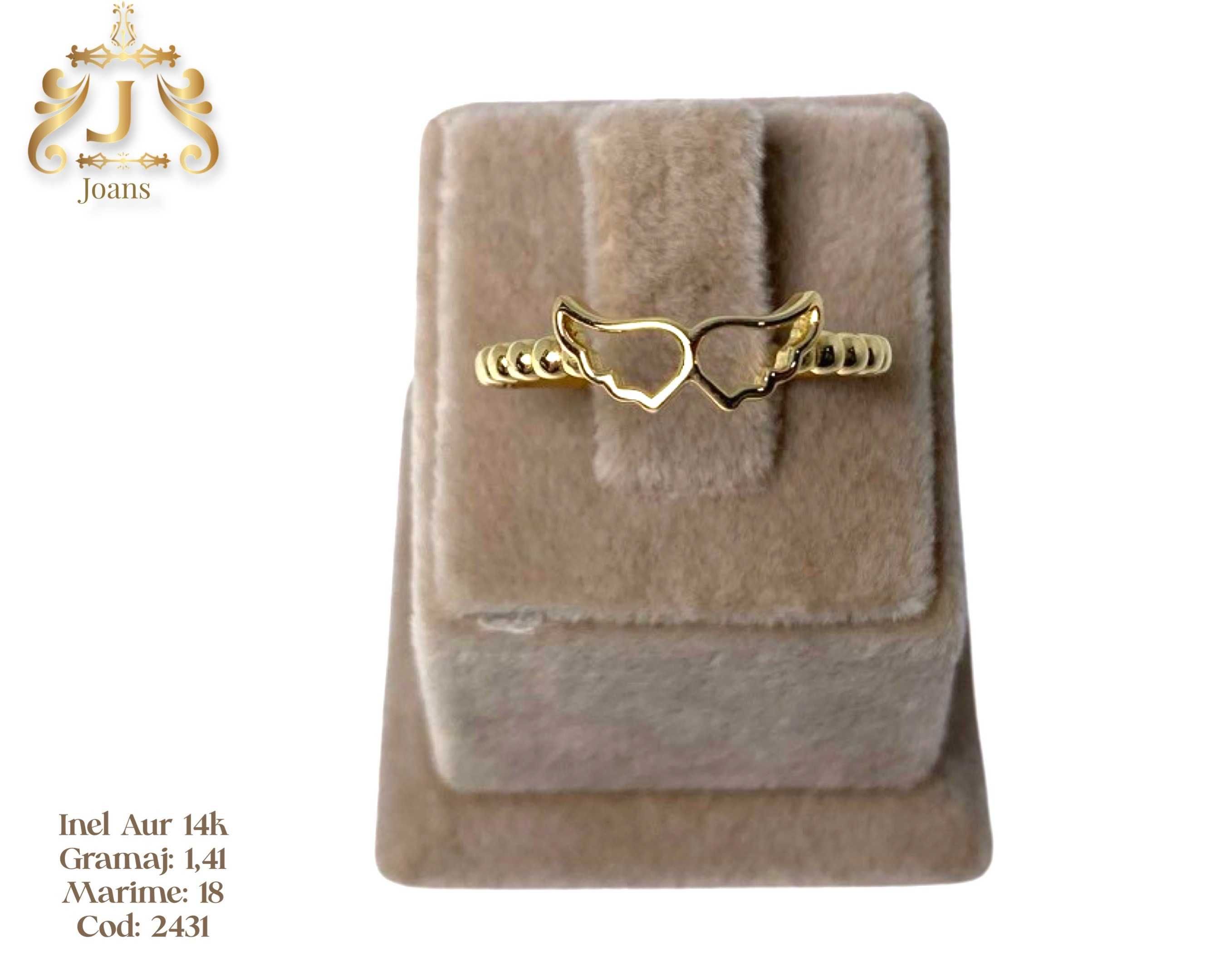 (2460) Inel Aur 14k, 1,44 grame FB Bijoux Euro Gold 320 lei gr