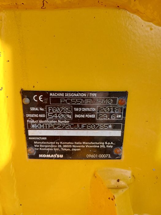 Excavator komatsu pc 55