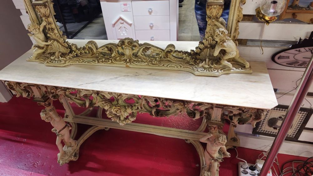 Веницианска барокова конзола със огледало