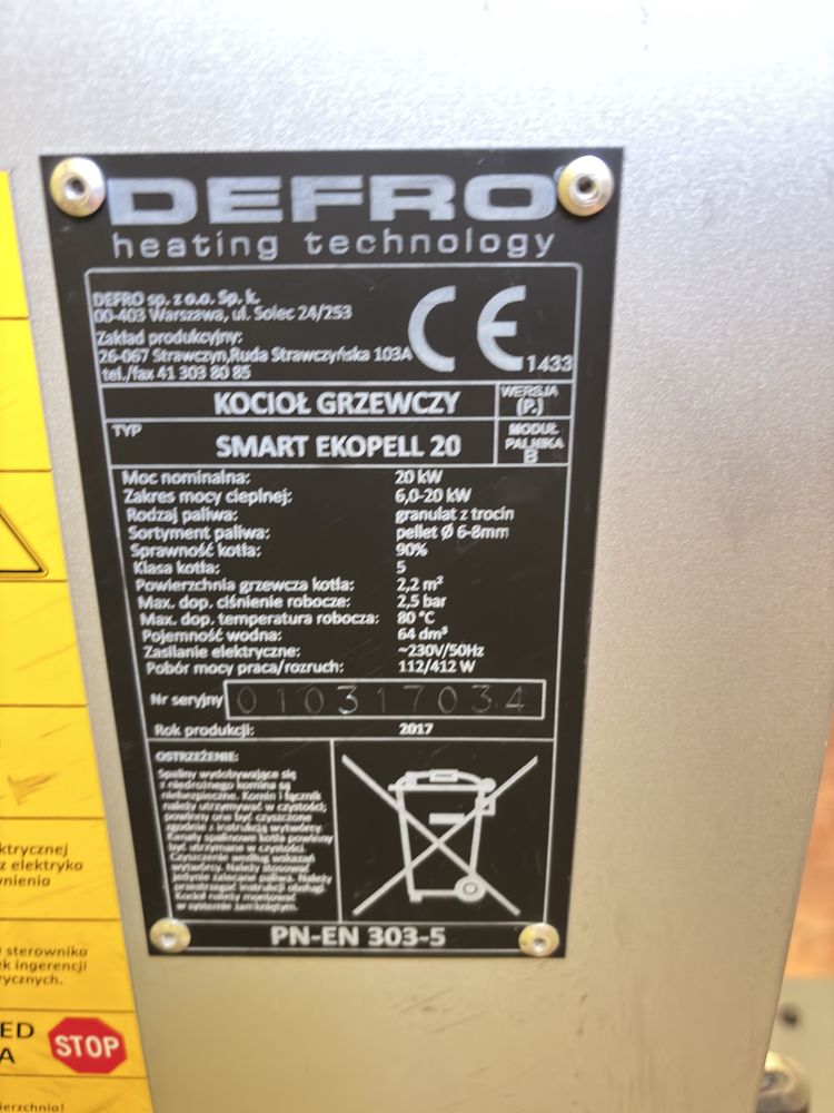 Пелетен котел DEFRO SMART 5