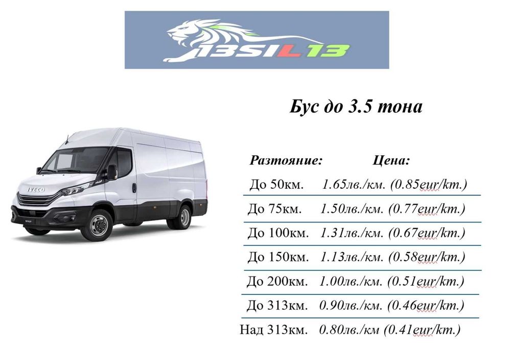 Транспортни услуги 13SIL13 ЕООД