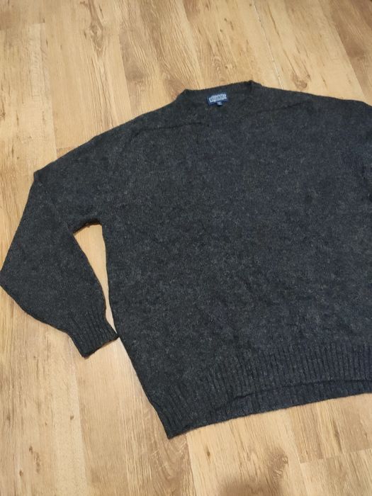 Pulover din lână Shetland made in Scotland mărimea XL