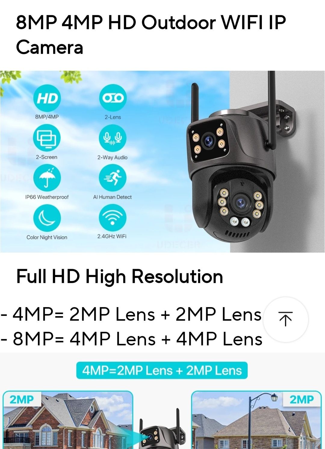 Vand camera supraveghere Wifi 4k cu 8 mp