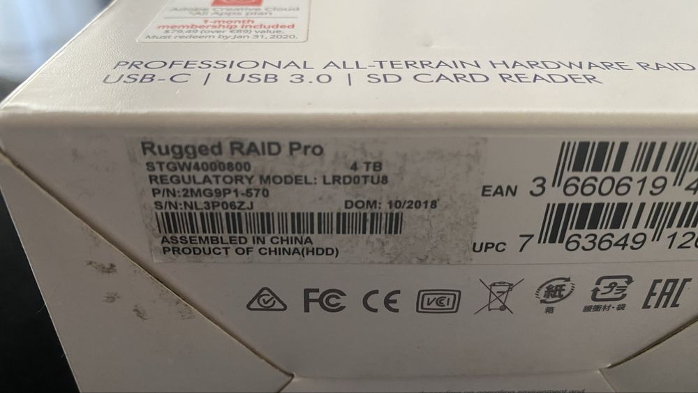 SIGILAT Hard Extern profesional LaCie RUGGED PRO 4TB USB 3.1 Type-C