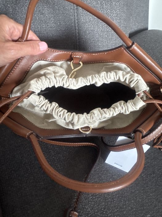 Mango нова кожена чанта Намалена