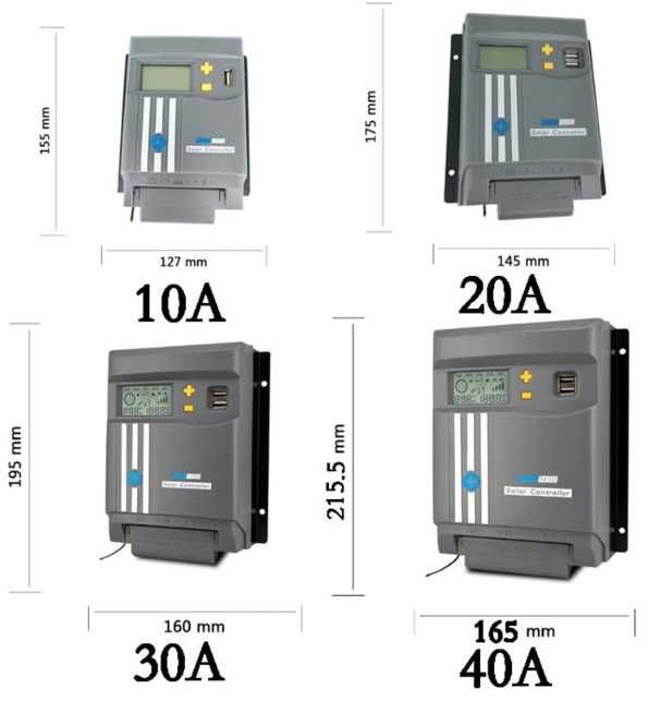 Соларен MPPT контролер 30A 12/24V PV вход 100V(предлагаме 20,30 и 40А)