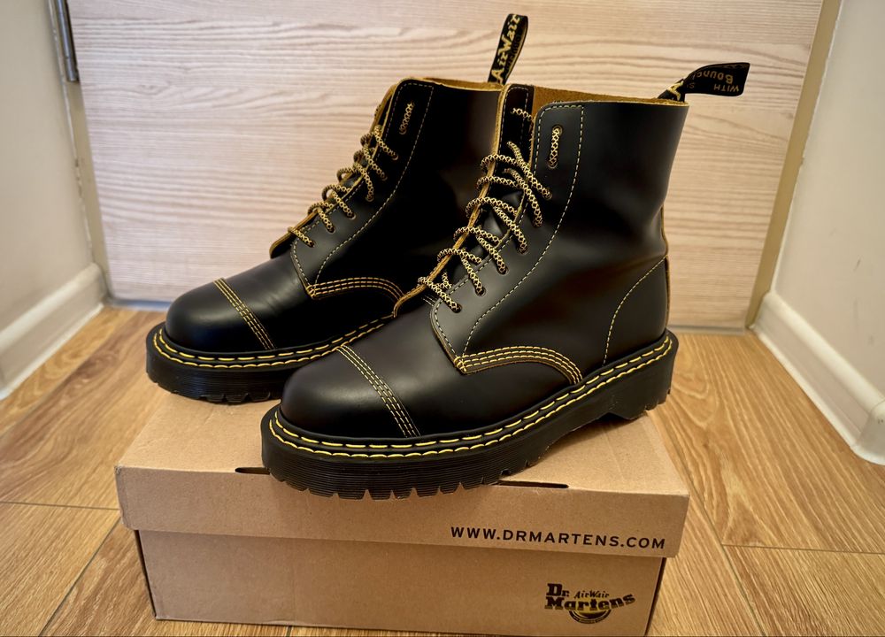 Ghete Dr. Martens 1460 Pascal - 42 -  Double Stitch Premium Leather