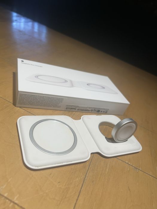 Беспроводная зарядка от apple magsafe duo для iphone/airpods/aw
