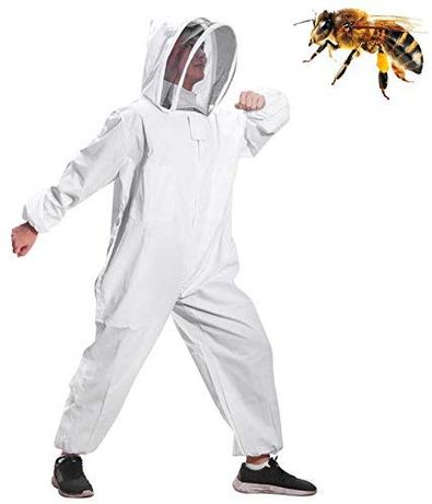 Costum apicultor, albine, apicol, bumbac, echipament protectie, XL
