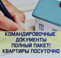 Командировочные Полный пакет Квартирные документы и чеки Квитан