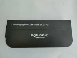Delock DisplayPort 1.4 KVM Switch 8K 30 Hz with USB 3.0 and Audio