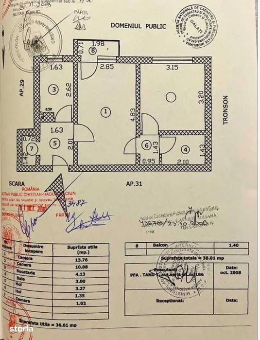 Apartament cu 2 camere in Micro 39A