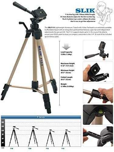 Trepied foto video SLIK F153 Compact Tripod