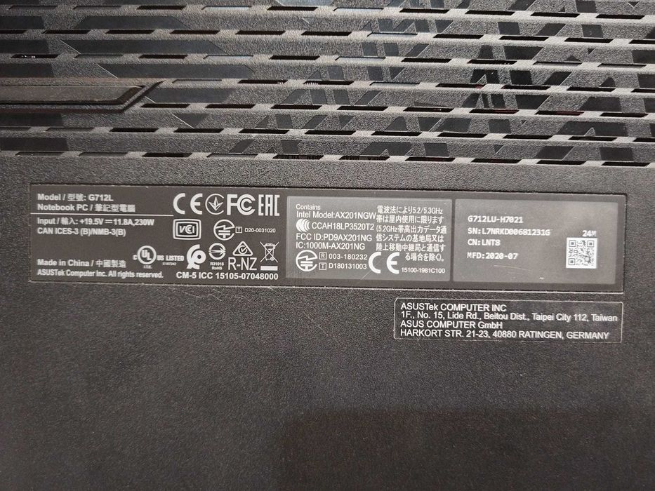 Super pret! Laptop ca nou! Asus ROG Strix, Intel i7-10750H