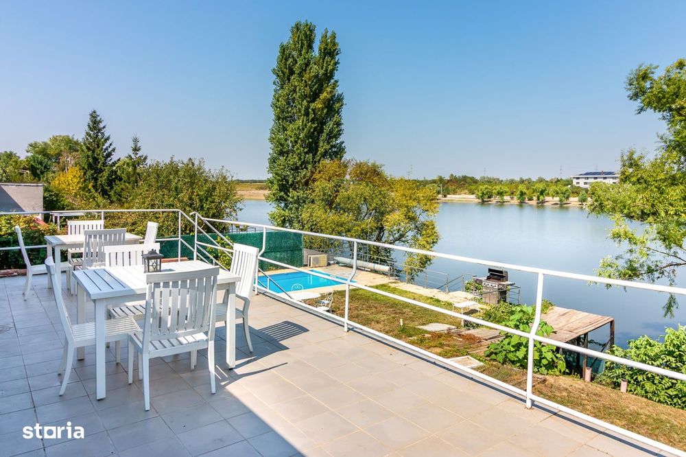 Snagov - Vila 5 camere cu terase mari si iesire directa la lac