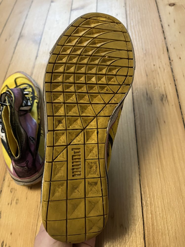 Puma 917 Unisex Yellow&Lilac Tall Sport Shoes Размер (EU): 39 (UK 6)