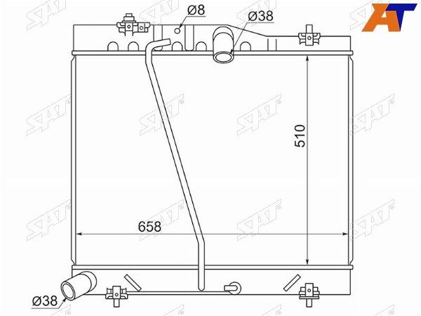 Радиатор Toyota Hiace