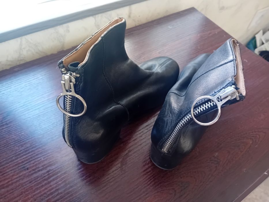 Сапожки кожанные