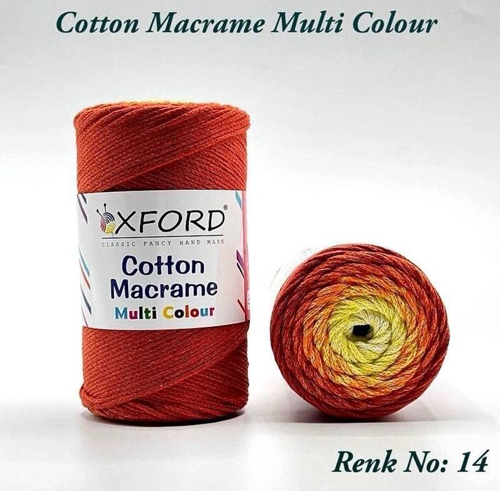 Oxford cotton macrame