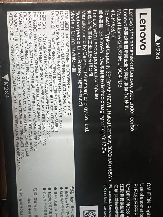 Baterie originala pentru Lenovo Thinkpad 14/15 G2 G3 G4