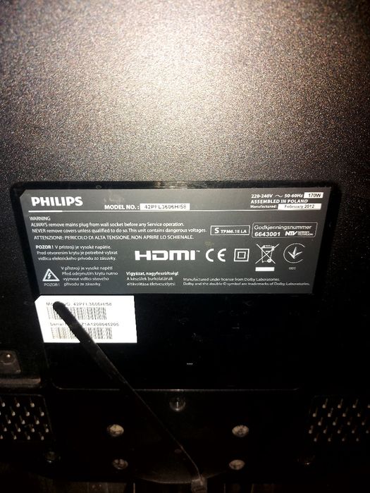 Продавам Телевизор Филипс 42 инча за части