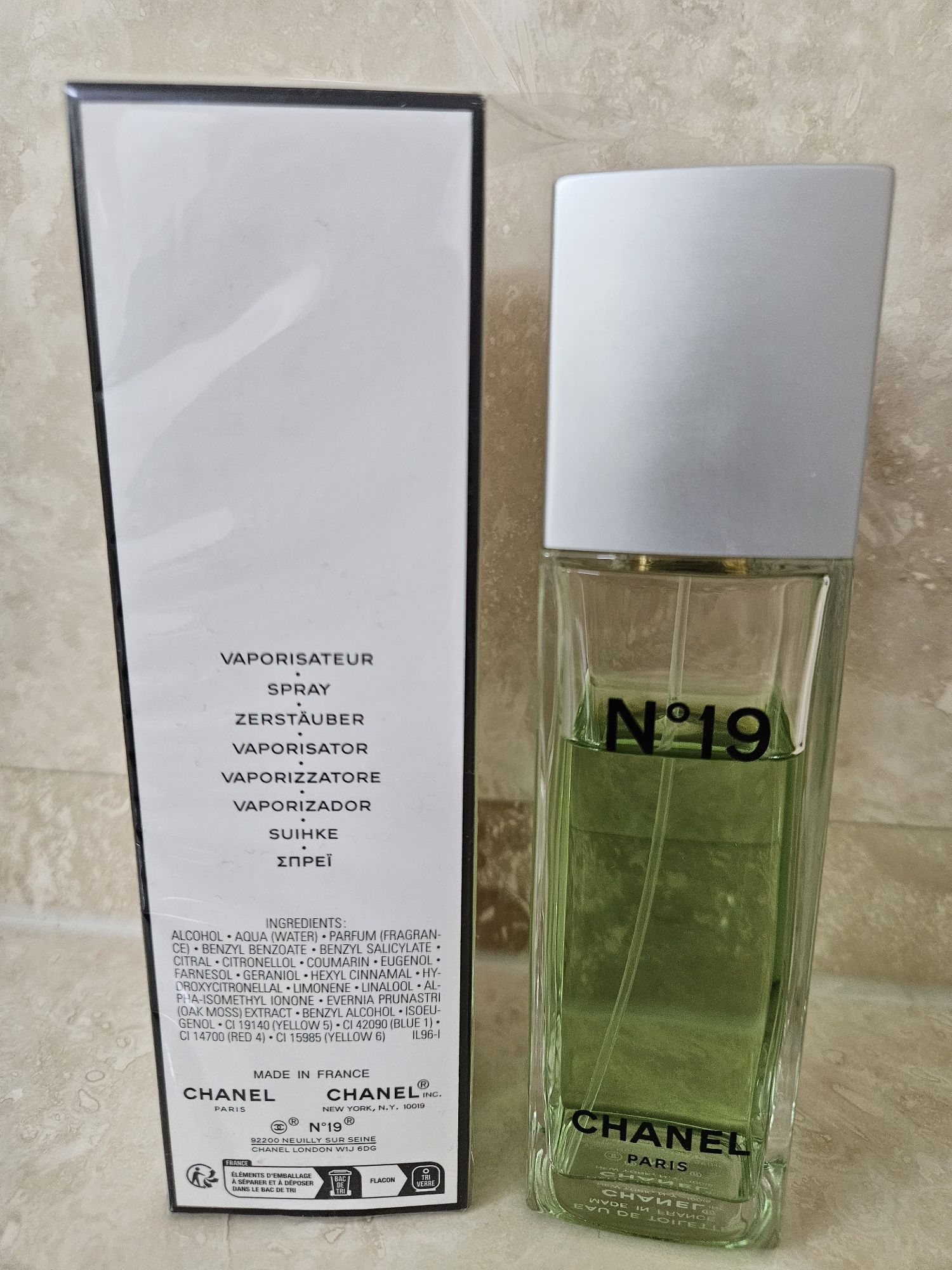 Apa toaleta Chanel no 19 edt aprox 80ml