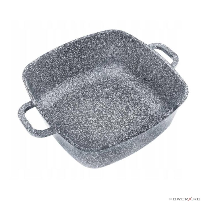 Set 3 oale din aluminiu turnat, cu strat marmorat, capac sticla,