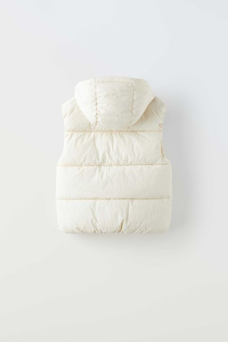 Пухен елек c качулка Zara нов р. 13-14 г